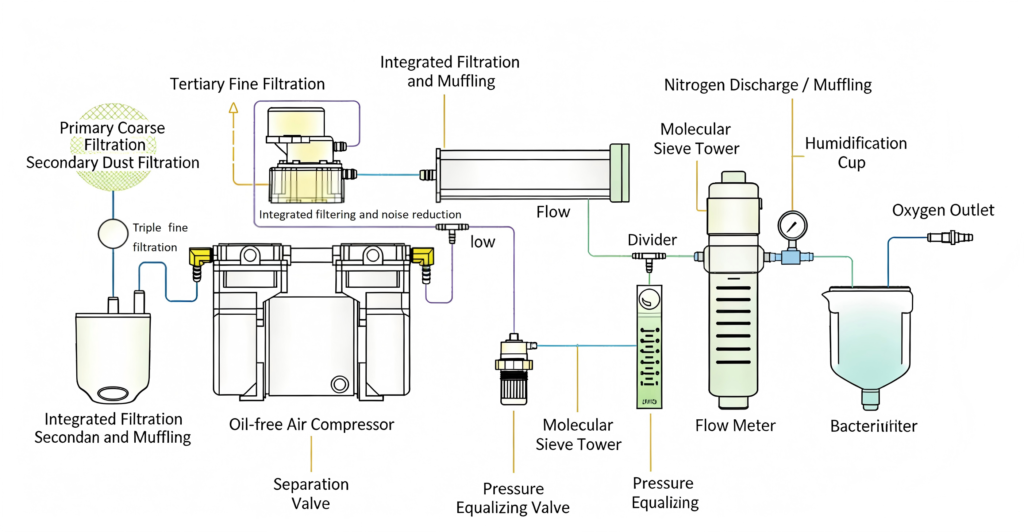 Efficient lithium molecular sieve